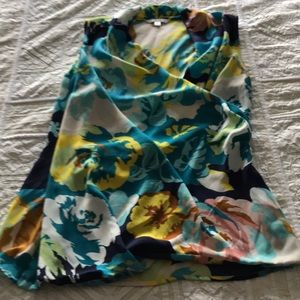 Floral wrap top